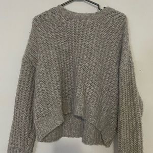 grey sweater super soft american eagle